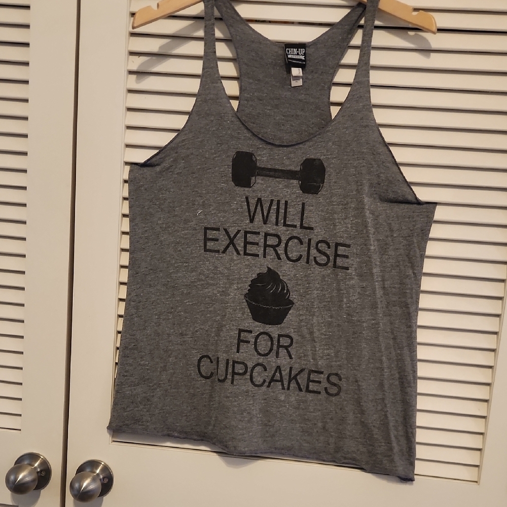 Chin Up Apparel Gray Tank Top